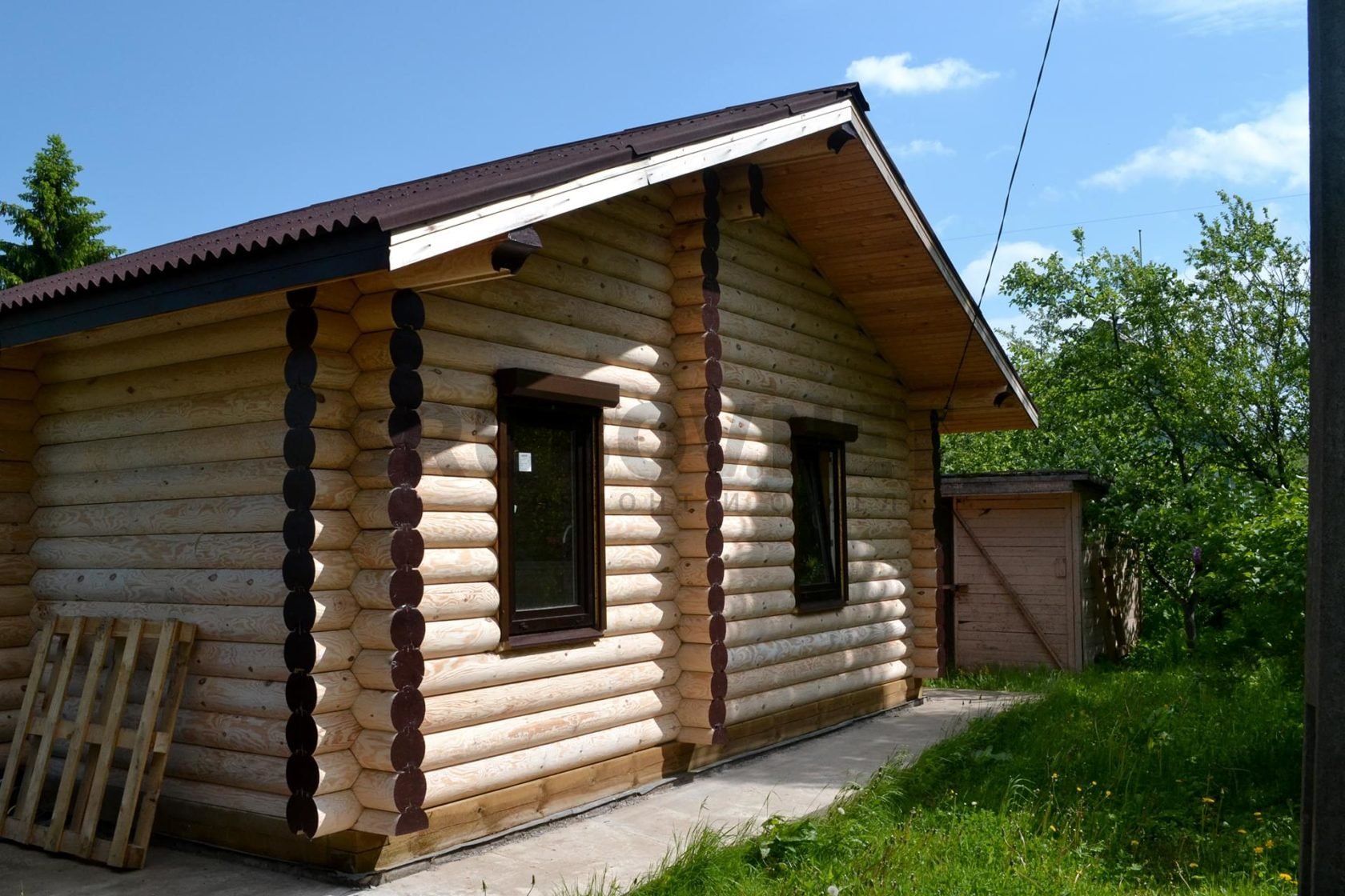 Отделка деревянного дома, п. Сиверский, ЛО.